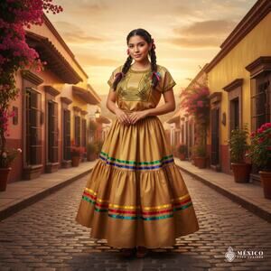 Mexican Huipil cadenilla embroiderey Open sides Satin 25 Lengh x 22 Wide